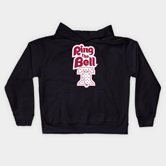 Philly Ring The Bell Philadelphia Baseball Christmas Vintage Kids Hoodie by kim.id